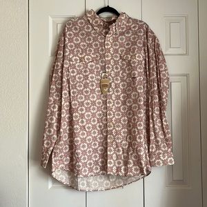 NWT Roper long sleeved button up
